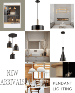 New pendant lights