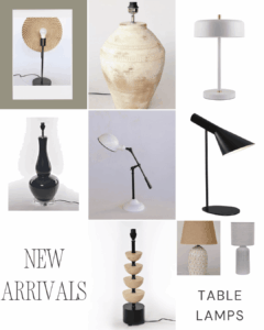 New table lamps