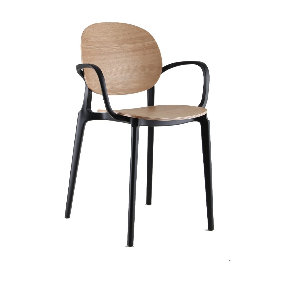 Rush Arm Chair Black