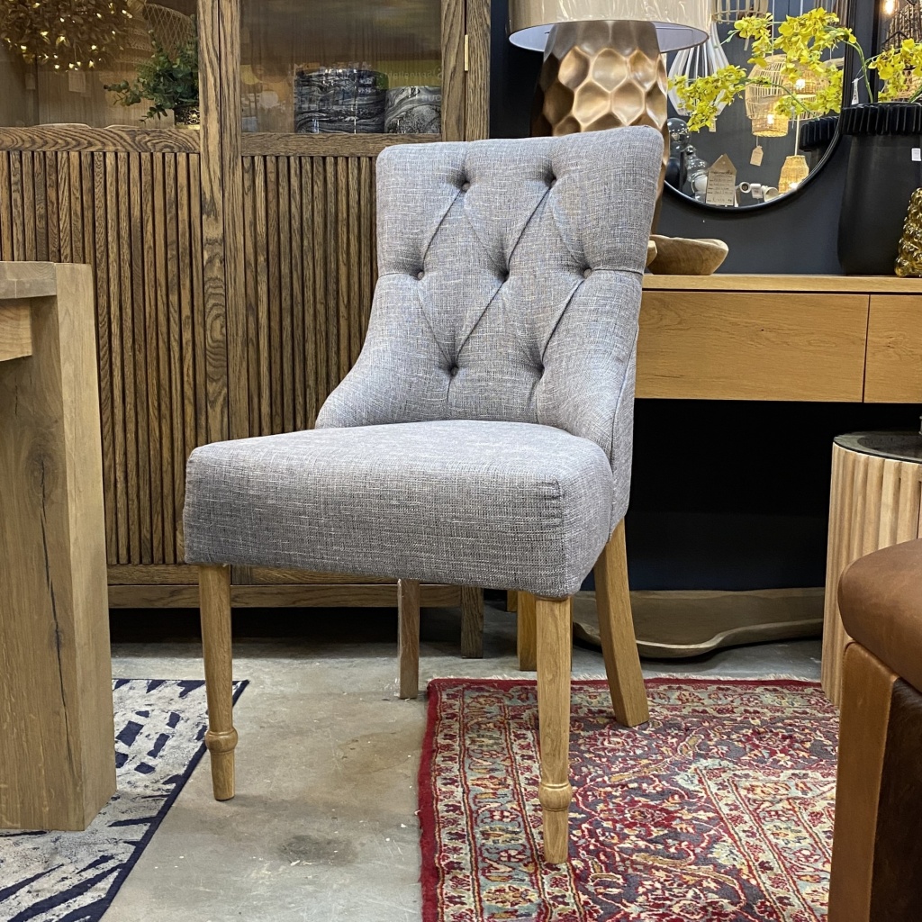 Mandy Dining Chair with Button Back - Image 4