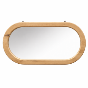 Oval Wood Mirror