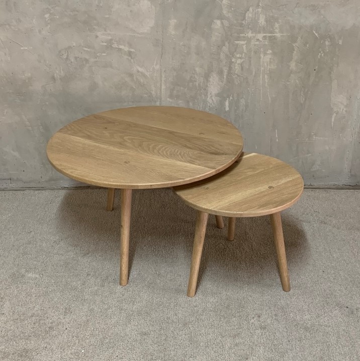 Round Coffee Table Set - Image 3
