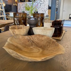 Teak Rose Bowl