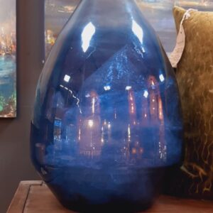 Blue Ombre Glass Vase