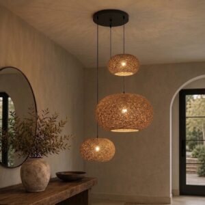 Brown Twine Pendant Cluster