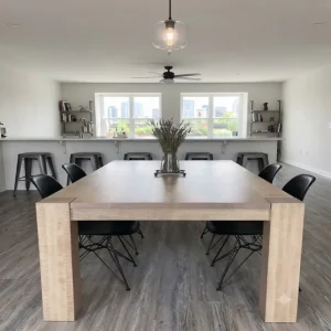 Chunky Flush Leg Dining Table