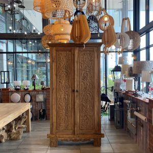 Carved Double Door Cabinet
