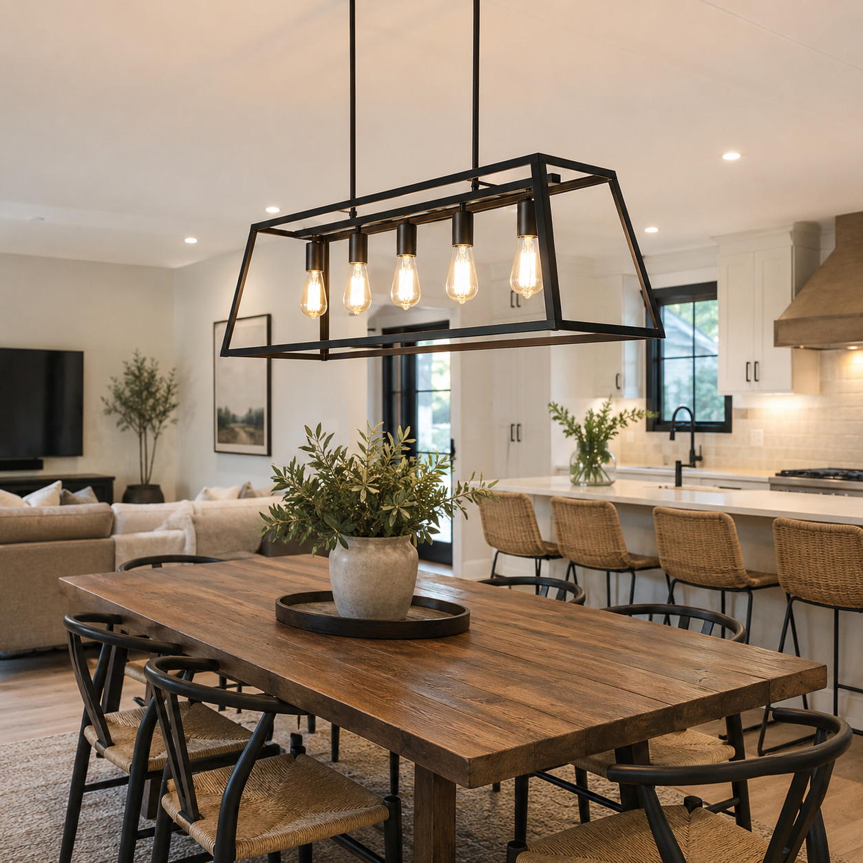Farmhouse Pendant Rectangular