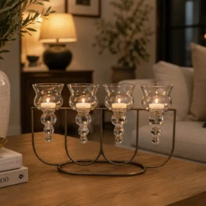 Gold Tealight - 5 Glass
