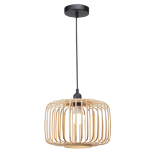 Metal and Bamboo Pendant