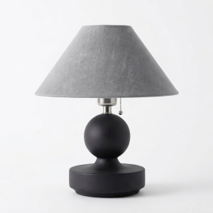 Peurto Ashwood table lamp shown with Shade Linen Mist, sold separately